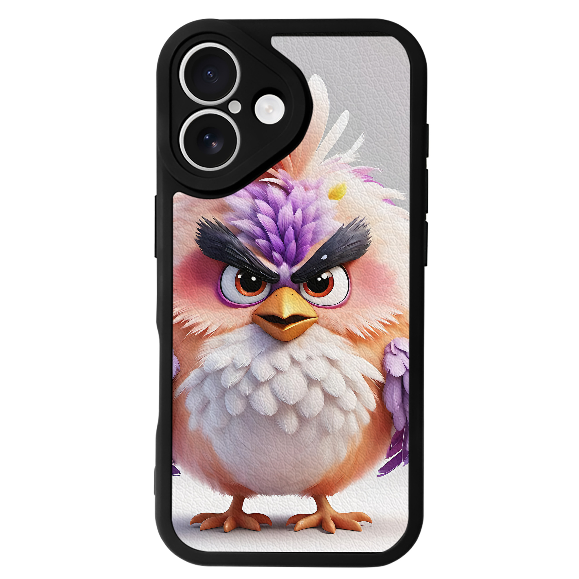 （画像用） Angry Birds アングリーバード 【iPhone 16シリーズ対応】シリコンスマホケース（レザー調） 材質：シリコン